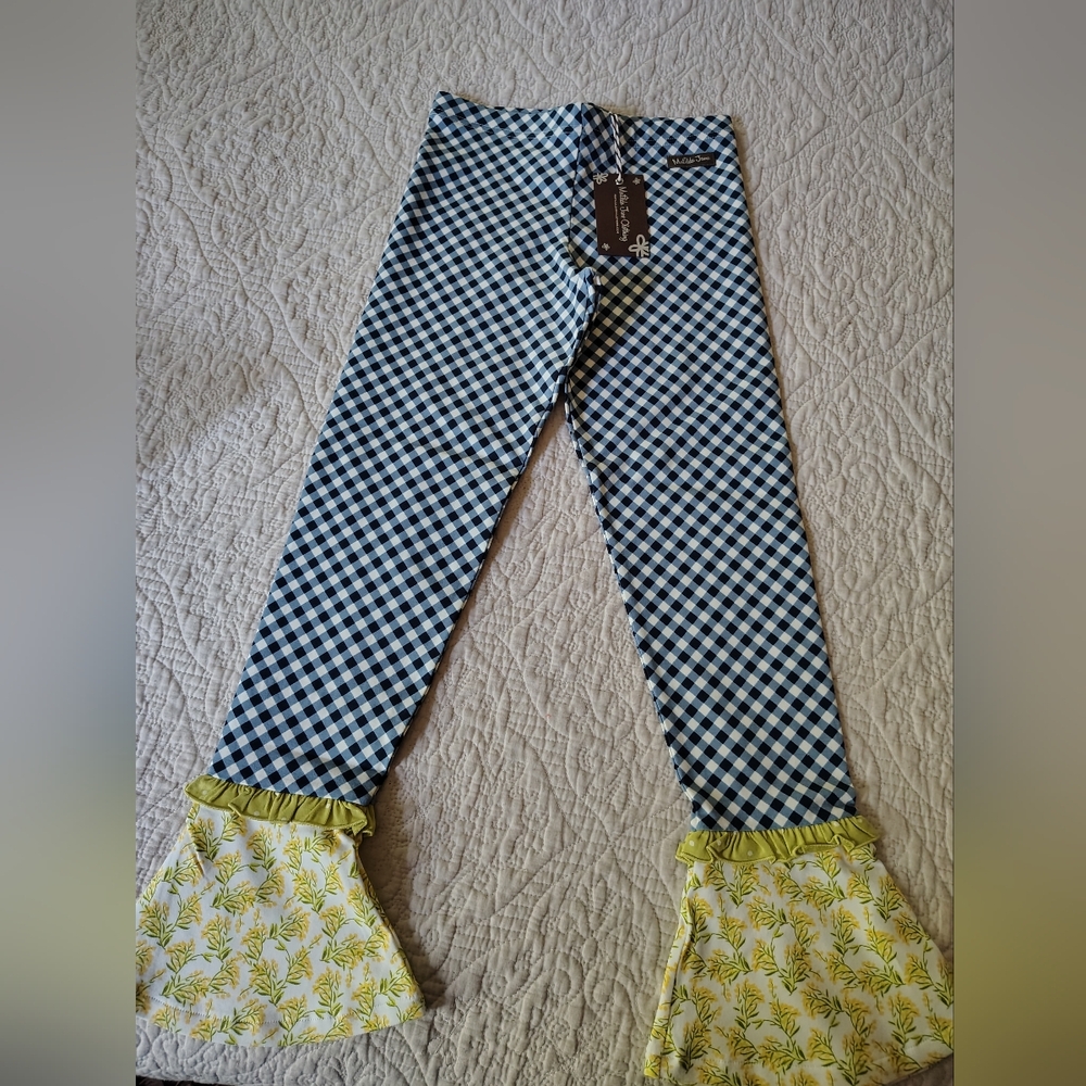 Matilda Jane Vibrant Blue and Yellow Leggings